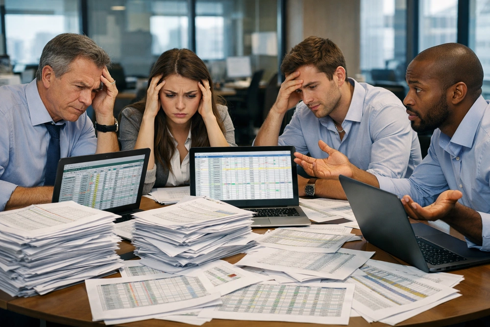Overwhelmed Business Team